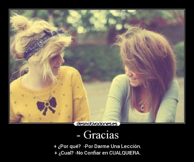 - Gracias - 