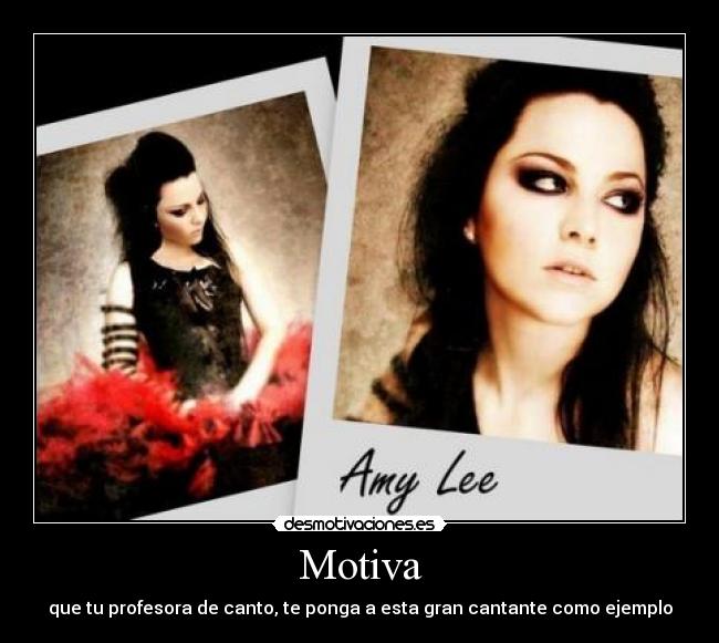 Motiva - que tu profesora de canto, te ponga a esta gran cantante como ejemplo