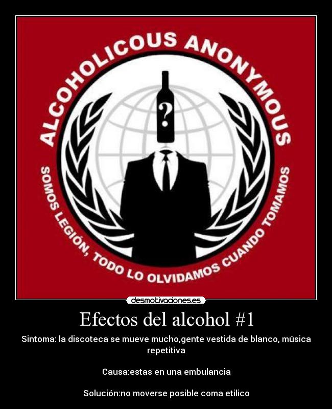 carteles efectos del alcohol desmotivaciones