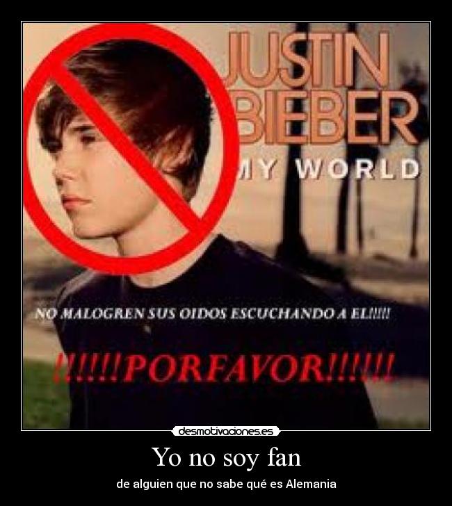 Yo no soy fan -