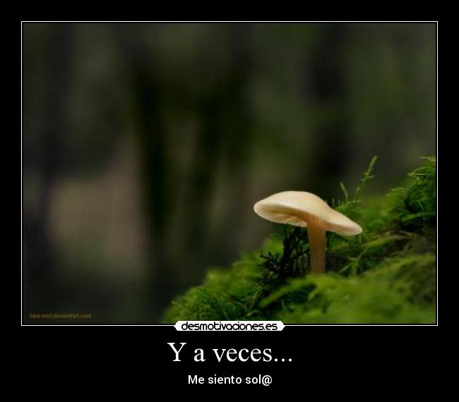 Y a veces... - Me siento sol@