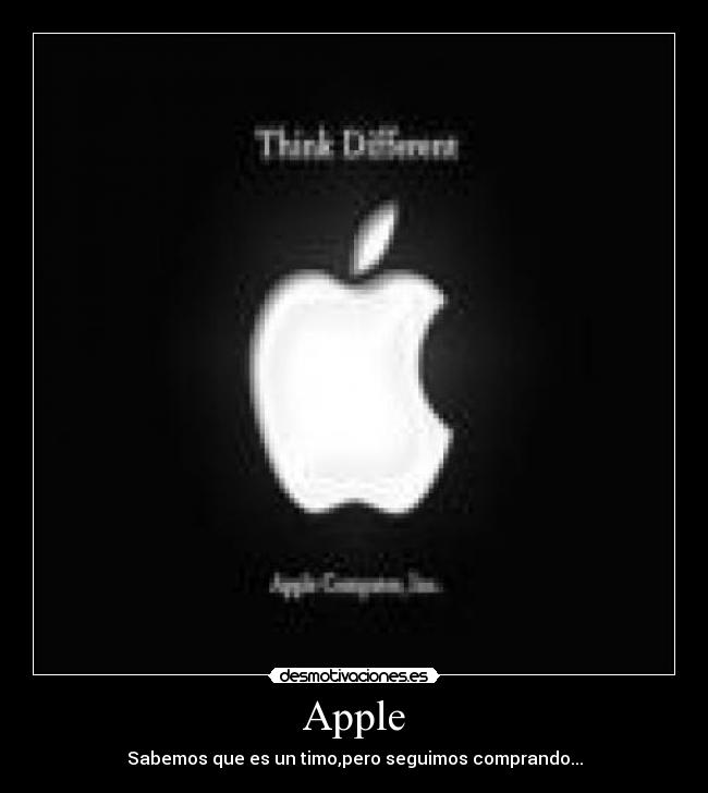 carteles timo apple desmotivaciones