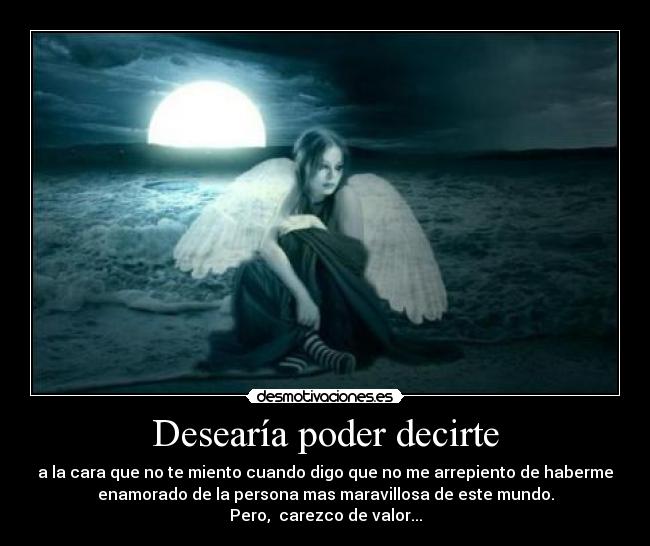 Desearía poder decirte -