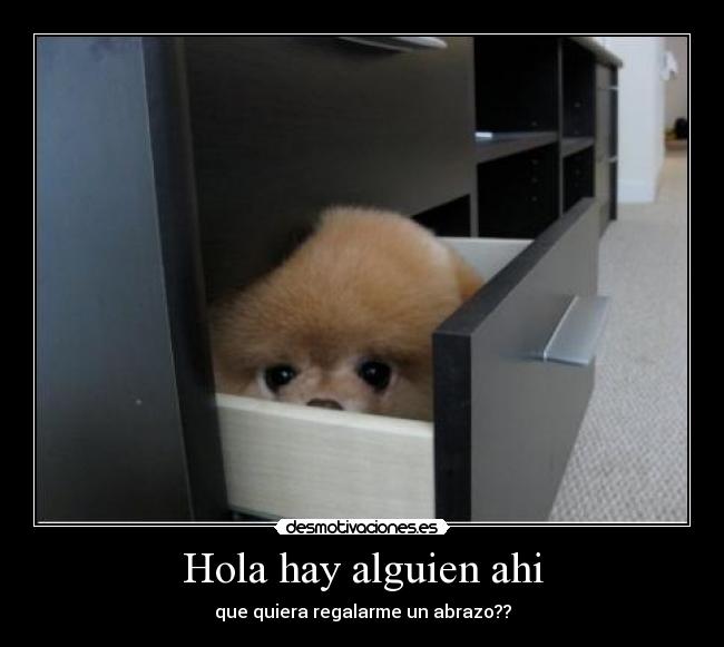 Hola hay alguien ahi - que quiera regalarme un abrazo??