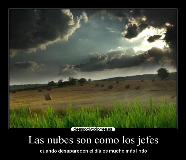 carteles las nubes son como desmotivaciones