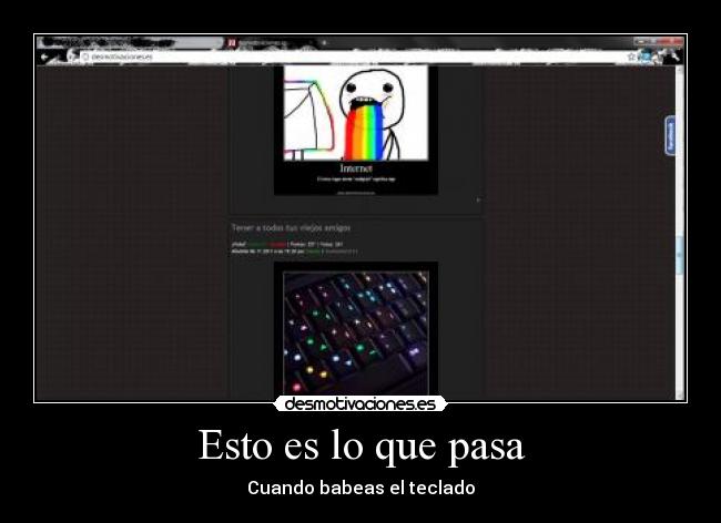 Esto es lo que pasa -