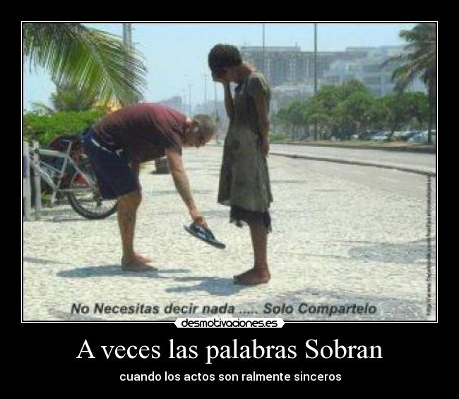 A veces las palabras Sobran - 