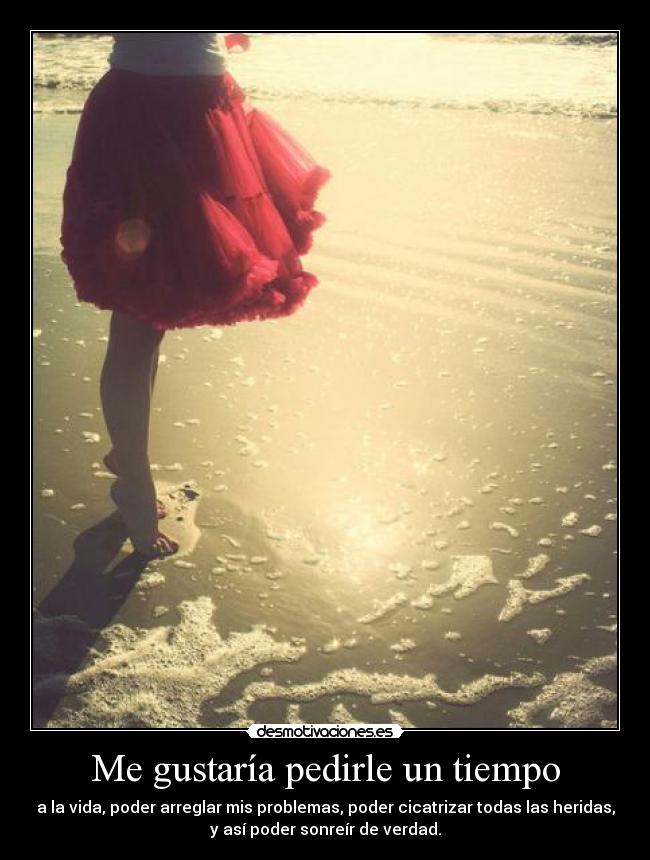 Me gustaría pedirle un tiempo - 