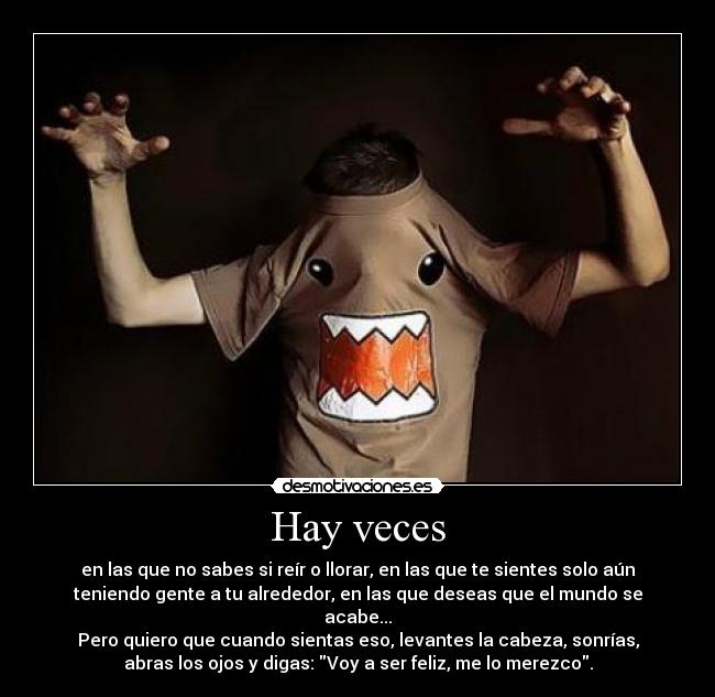 Hay veces -