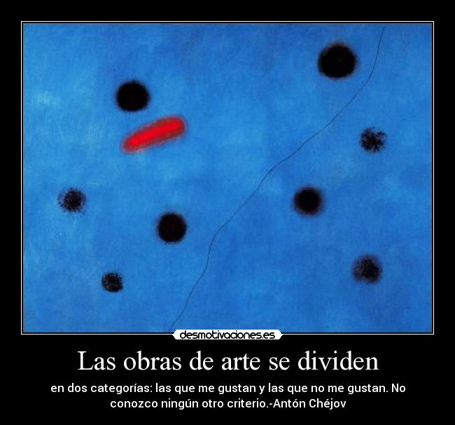 Las obras de arte se dividen - 