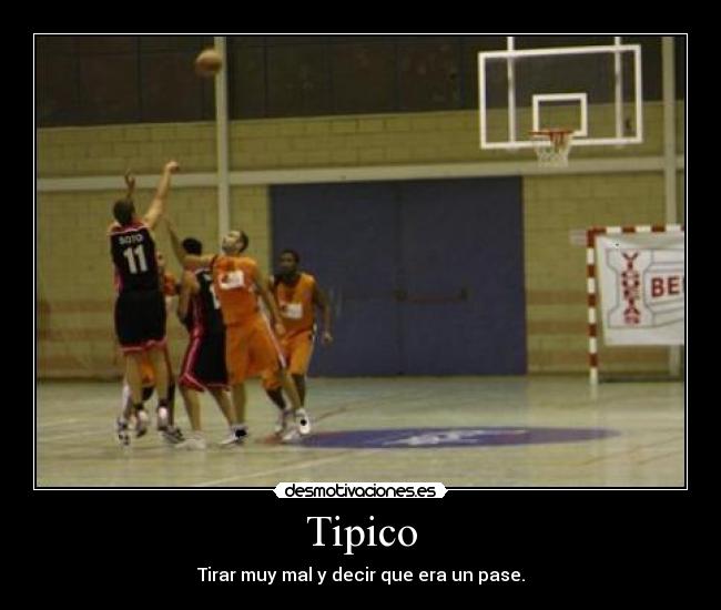 Tipico - Tirar muy mal y decir que era un pase.
