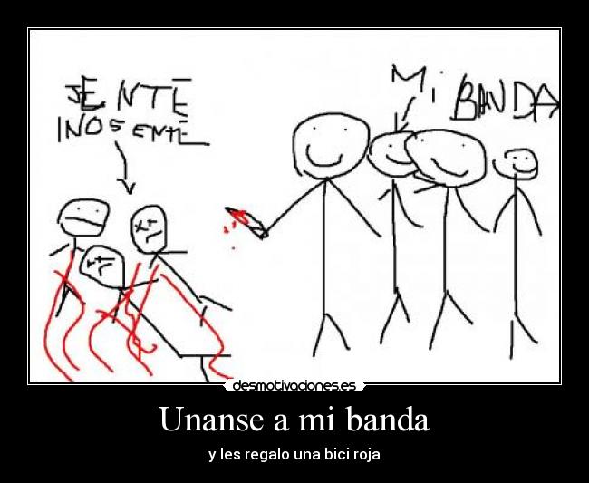 Unanse a mi banda - y les regalo una bici roja