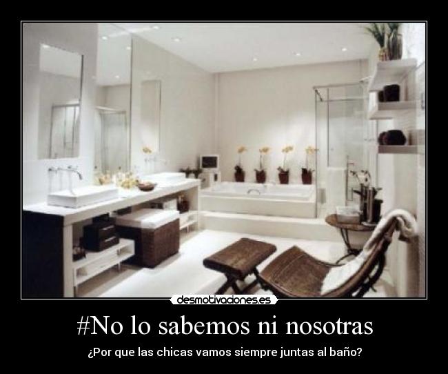 #No lo sabemos ni nosotras - ¿Por que las chicas vamos siempre juntas al baño?