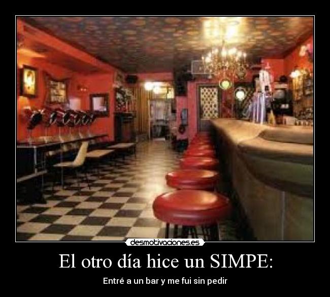 El otro día hice un SIMPE: -