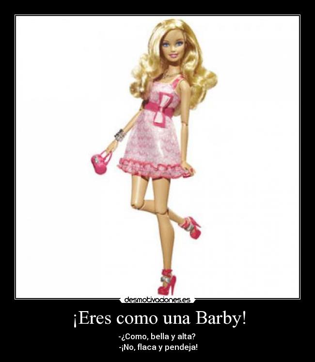 carteles pendeja barbie eres logica desmotivaciones