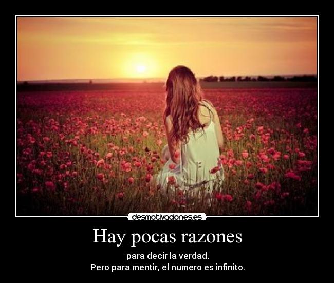 Hay pocas razones - 