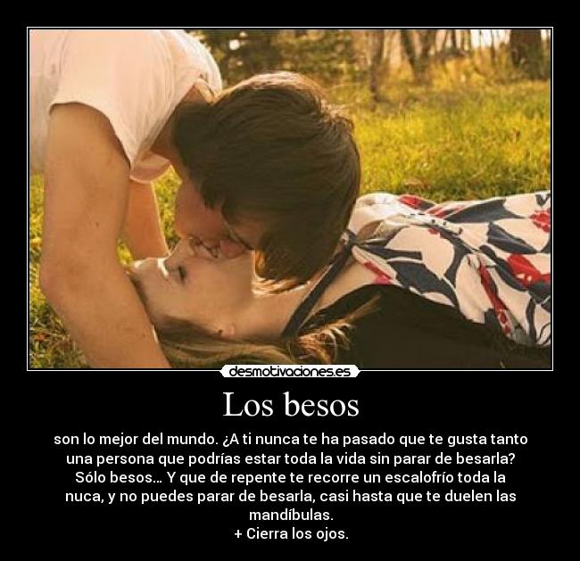 Los besos -