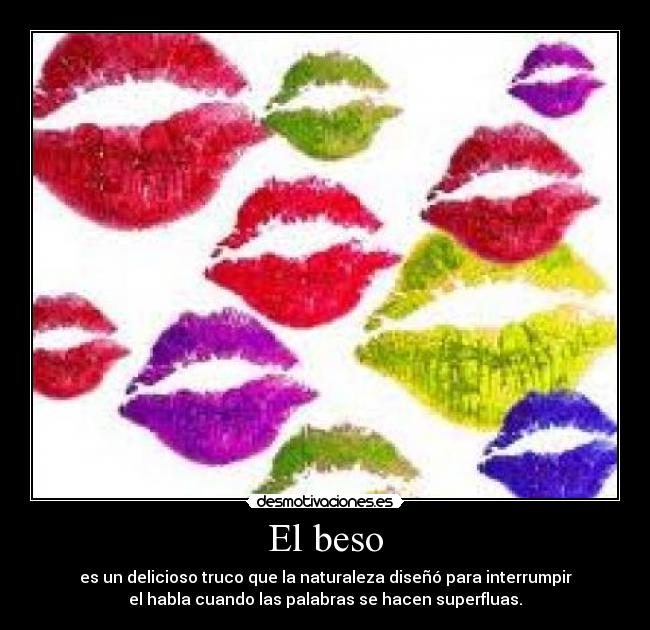 carteles beso desmotivaciones