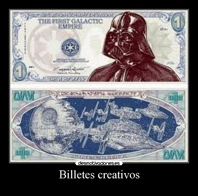 Billetes creativos -