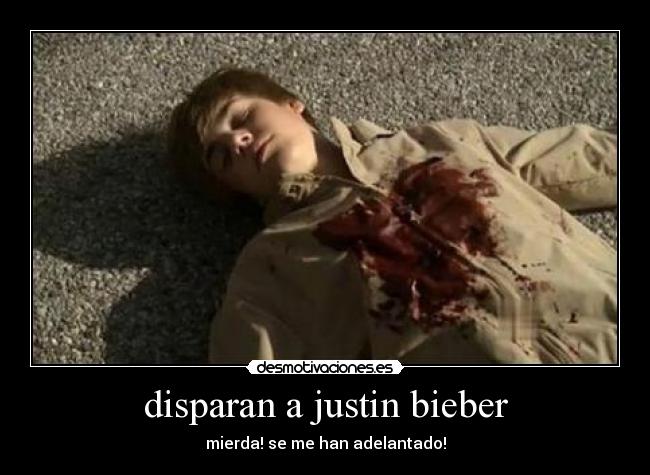 disparan a justin bieber -