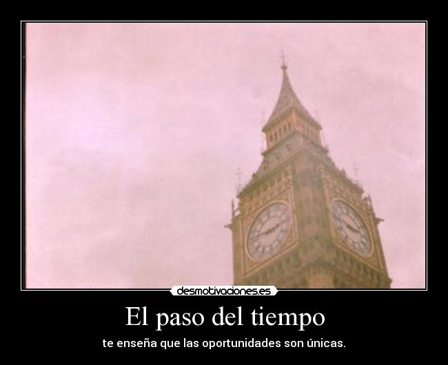 El paso del tiempo - 