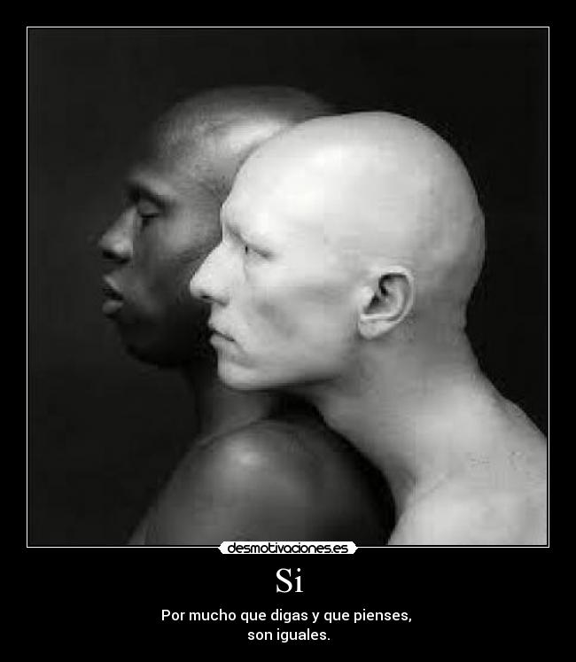 Si - Por mucho que digas y que pienses,
son iguales.