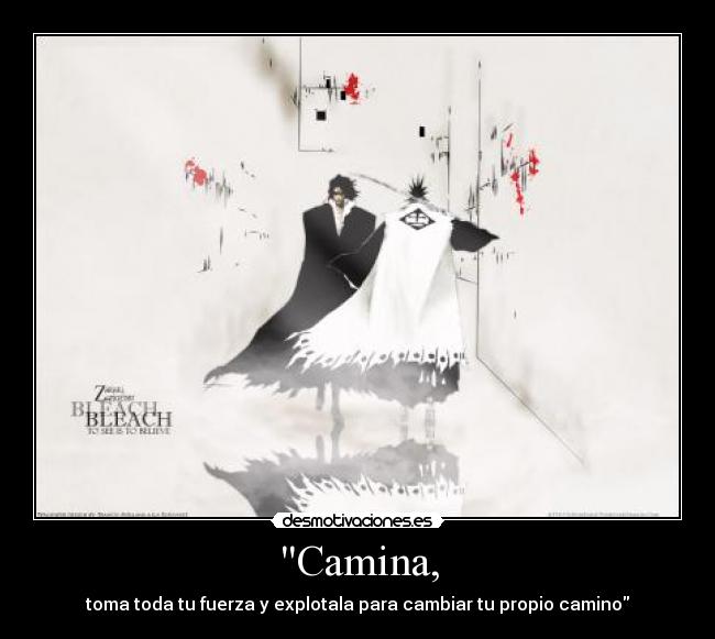 Camina, - toma toda tu fuerza y explotala para cambiar tu propio camino