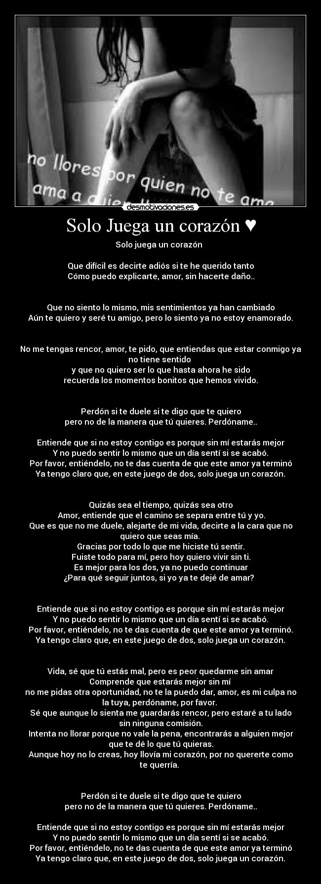 Solo Juega un corazón ♥ -