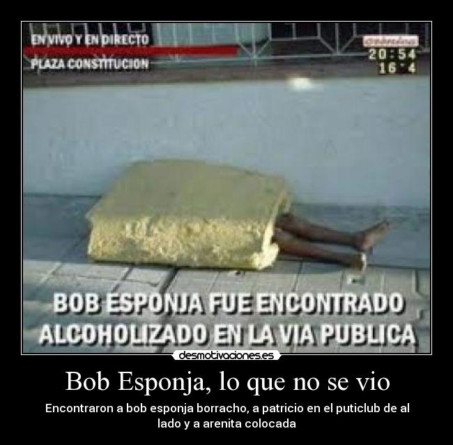 Bob Esponja, lo que no se vio -