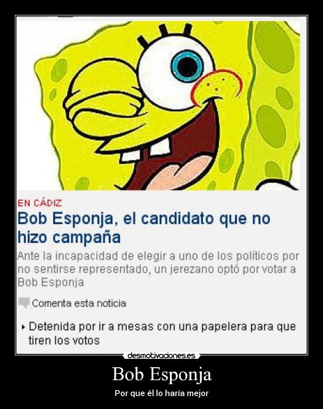 carteles bob esponja desmotivaciones