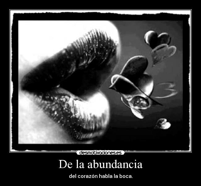 De la abundancia -