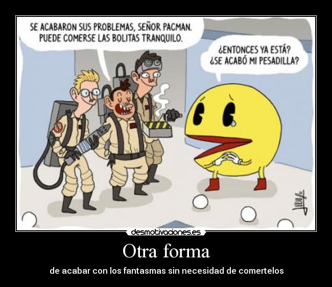 carteles pac man cazafantasmas peligrosa combinacion desmotivaciones