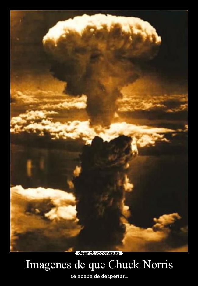 Imagenes de que Chuck Norris - se acaba de despertar...