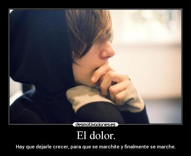 El dolor. -