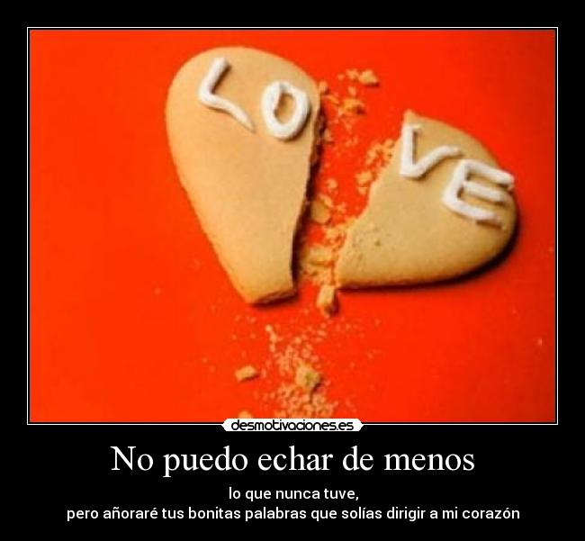 No puedo echar de menos - 