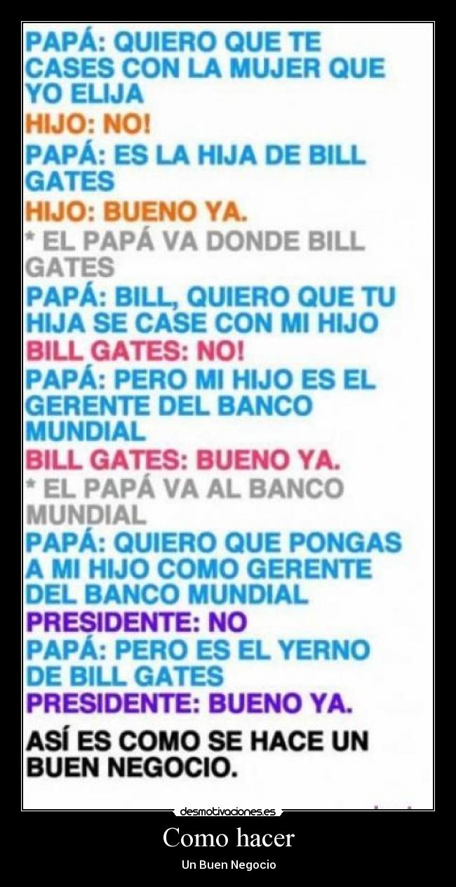 Como hacer - Un Buen Negocio