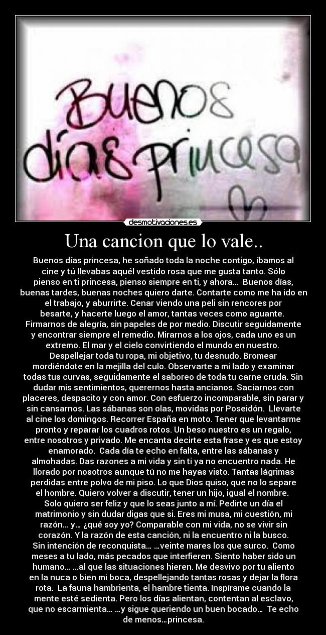 Una cancion que lo vale.. -