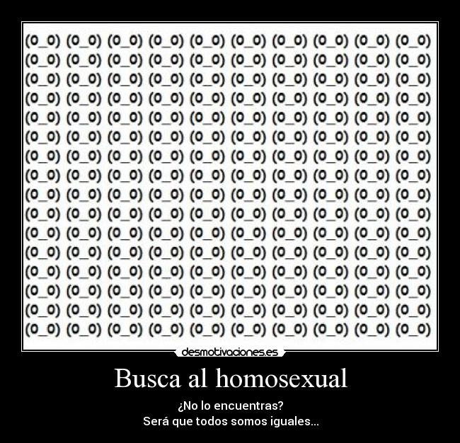 Busca al homosexual - 
