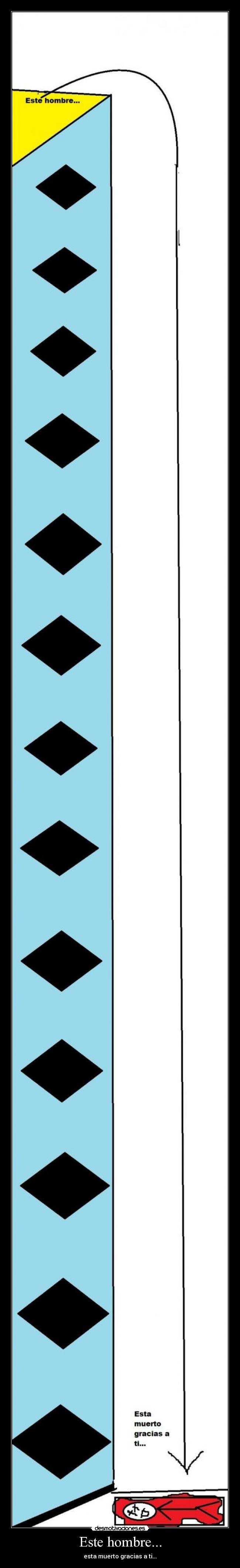 Este hombre... - esta muerto gracias a ti...