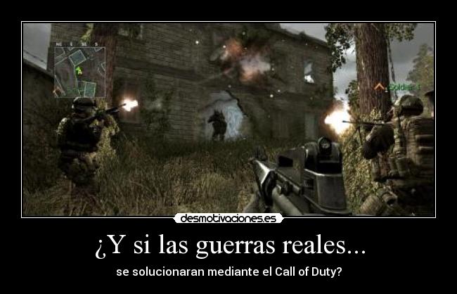 carteles call duty guerras solucionar real desmotivaciones