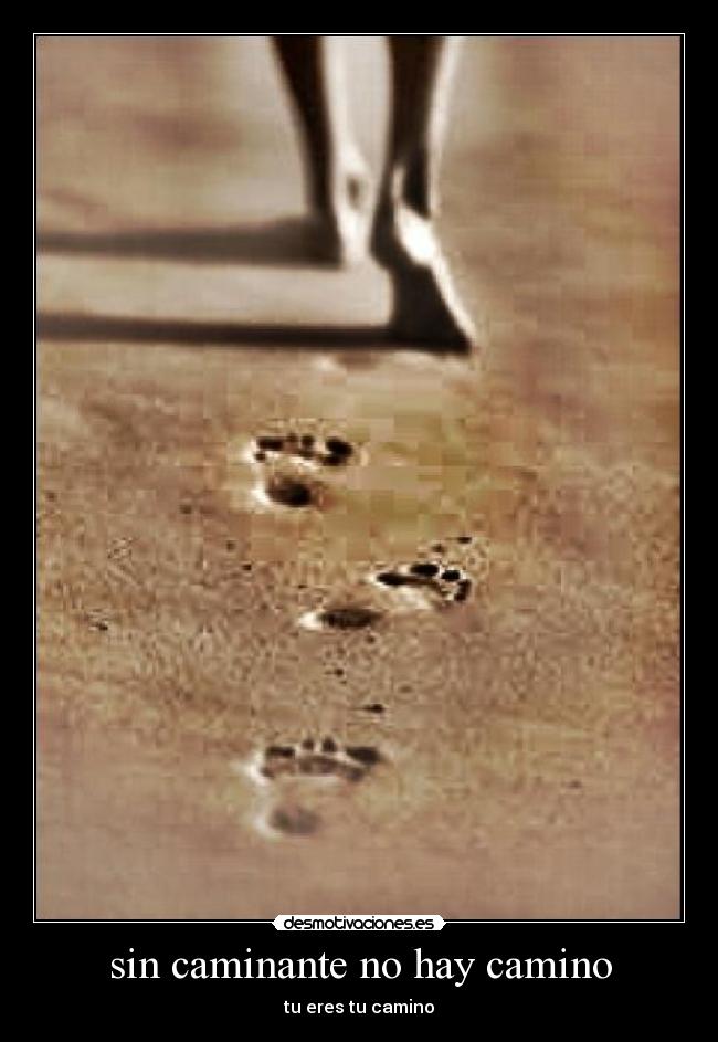 sin caminante no hay camino - tu eres tu camino