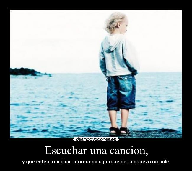 Escuchar una cancion, - 