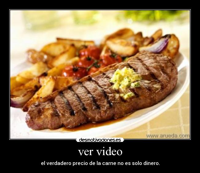 ver video - el verdadero precio de la carne no es solo dinero.