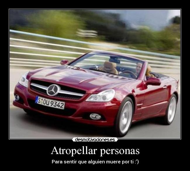 Atropellar personas -