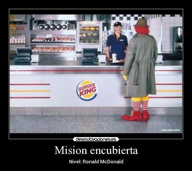 Mision encubierta - Nivel: Ronald McDonald