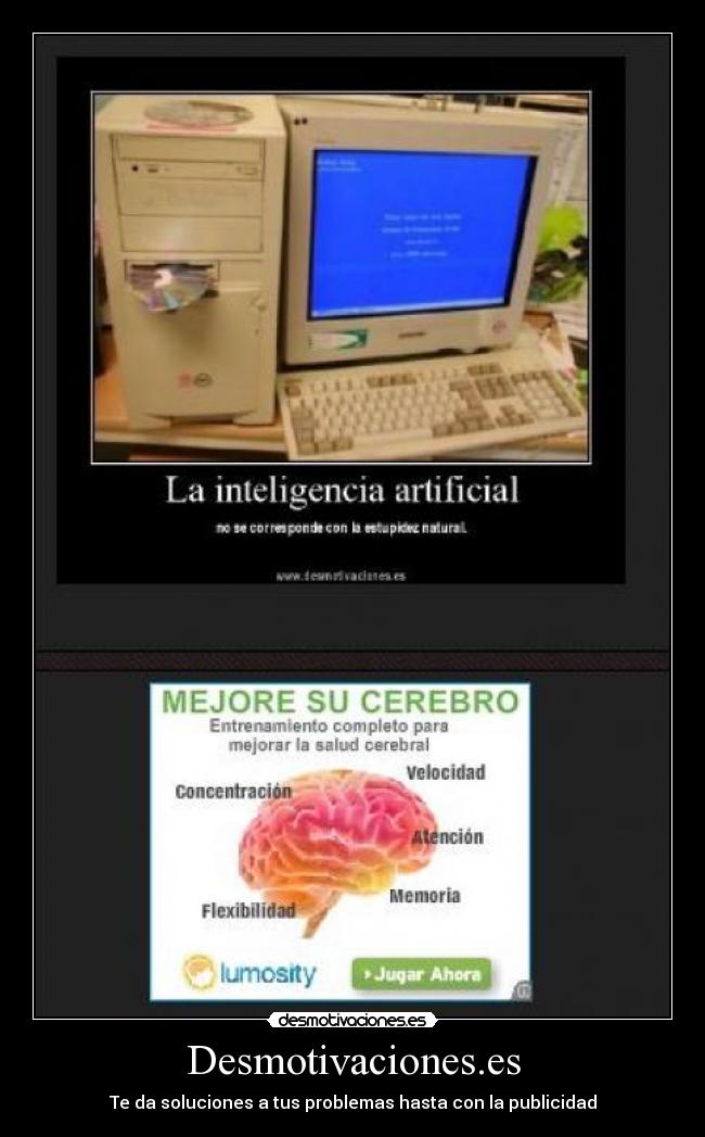 carteles cerebro solucion desmotivaciones