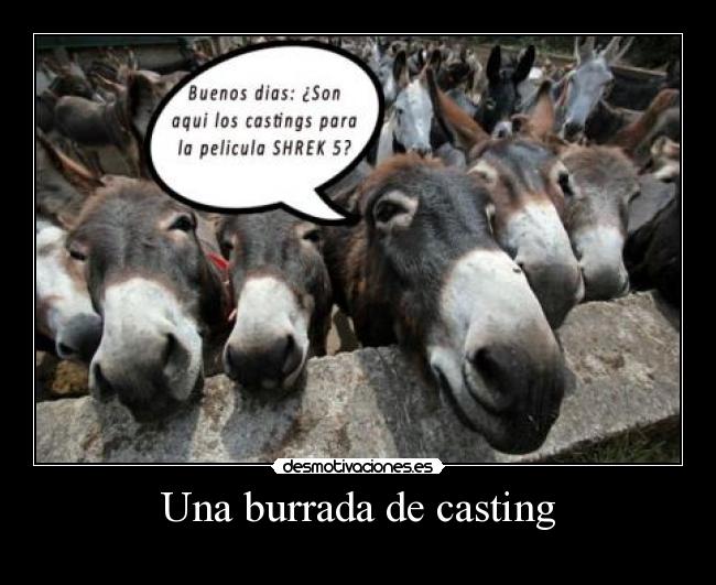Una burrada de casting -