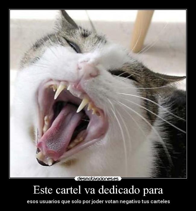 Este cartel va dedicado para - 