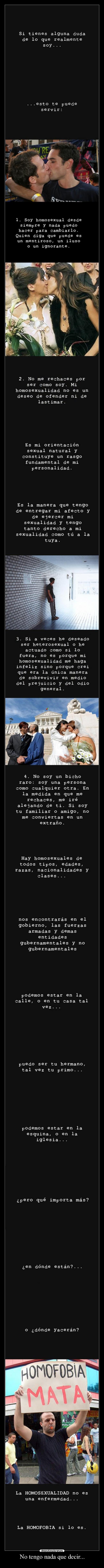 No tengo nada que decir... - 