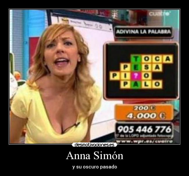 Anna Simón - y su oscuro pasado